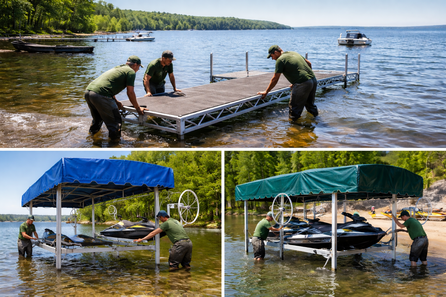 Dock installation photo